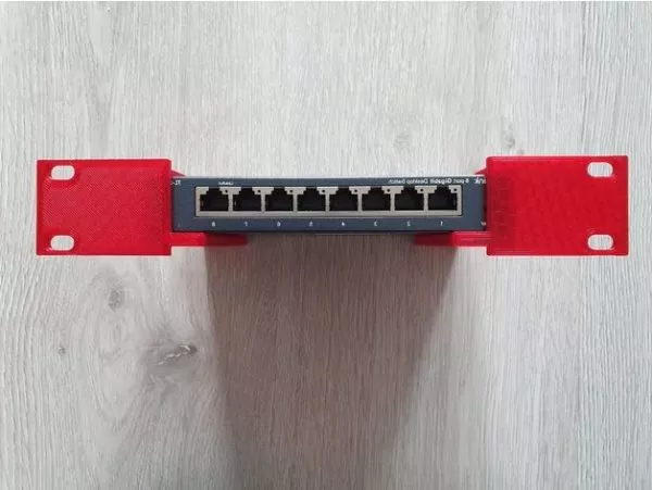 Printable Rack Mount Ethernet Switch 3d model Printable Rack Mount Ethernet Switch 3d model