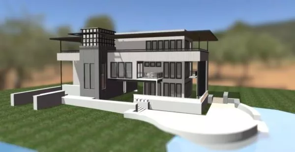 Western Modern House 3d model Western Modern House 3d model