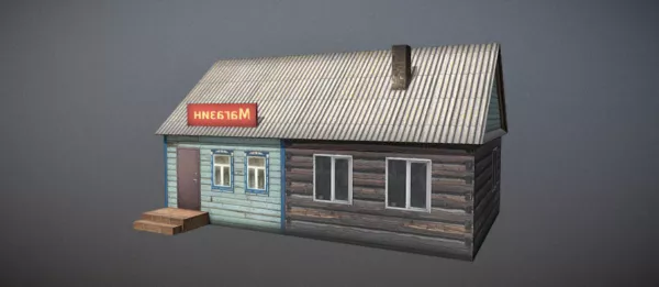 Old Shop House 3d model Old Shop House 3d model