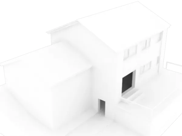 Basic Mesh House 3d model Basic Mesh House 3d model