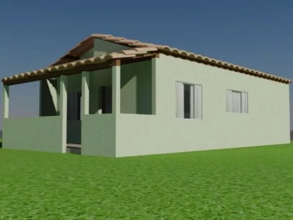 Low Poly Small House 3d model Low Poly Small House 3d model