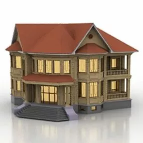 Old Vintage House 3d model