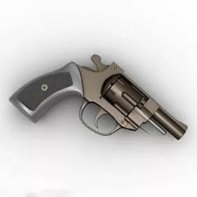 Vintage Pistol Gun 3d model