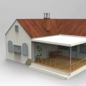 House Country Style 3d model