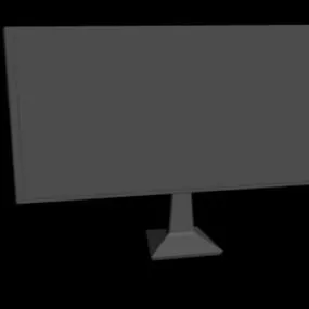 Simple Monitor Low Poly 3d model