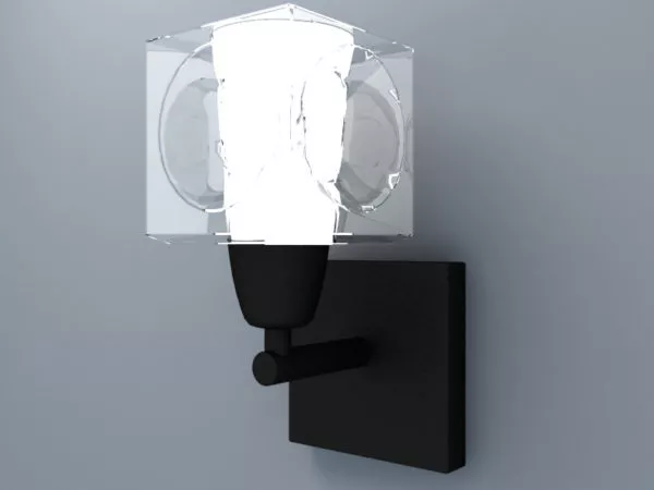 Glass Style Wall Lamp 3d model Glass Style Wall Lamp 3d model