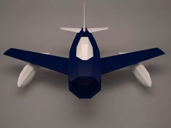Military Aircraft Low Poly 3d model Military Aircraft Low Poly 3d model