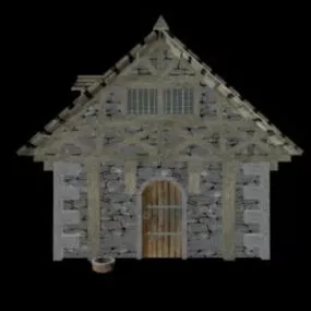 Medieval House Building 3d model