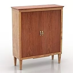 Kitchen Wood Locker 3d model
