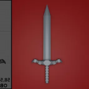 Western Sword 3d model