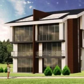 Modern Architecture House Building 3d model