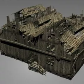 Old House Building Design 3d model