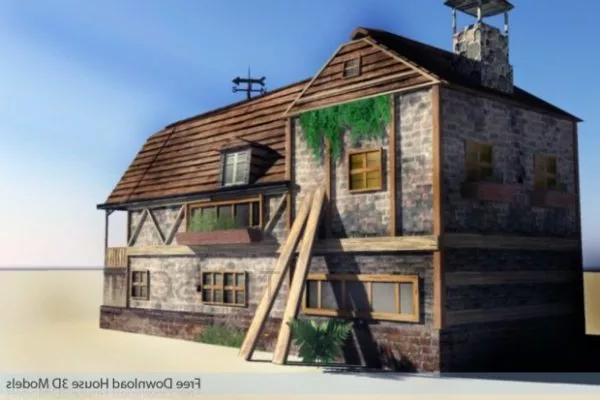 Old House Style 3d model Old House Style 3d model
