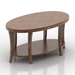 Oval Table Design 3d model