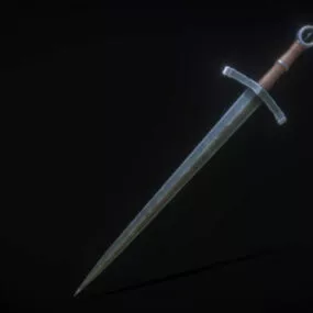 Vintage Long Sword Weapon 3d model