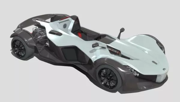 Bac Mono Racing Car Design 3d model Bac Mono Racing Car Design 3d model