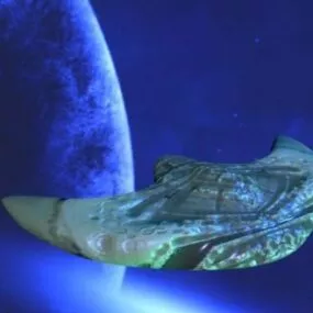 Sci-fi Star Spaceship 3d model