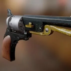 Weapon Gun Colt Paterson 3d model