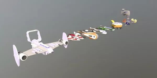 Circle Spaceship 3d model
