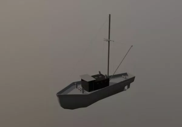 River Speed Boat 3d model