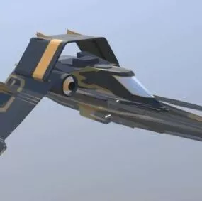 Spaceship Alien Sci-fi Concept 3d model