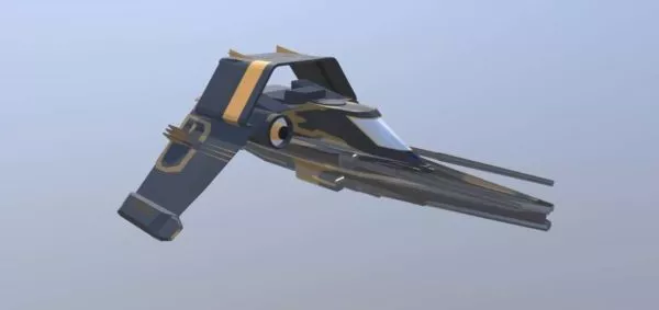 Uss Kelvin Spaceship 3d model