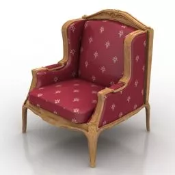 Classic Armchair Design 3d model Classic Armchair Design 3d model