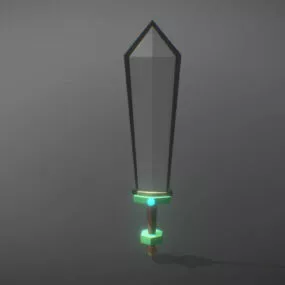 Gaming Sword With Light 3d model