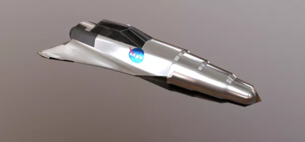 Scifi Spaceship For Hexagon 3d model