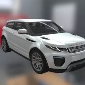 White Range Rover Evoque Car 3d model