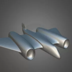 Sci-fi Plane Design 3d model