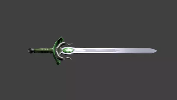 Gaming Attack Sword Weapon 3d model Gaming Attack Sword Weapon 3d model