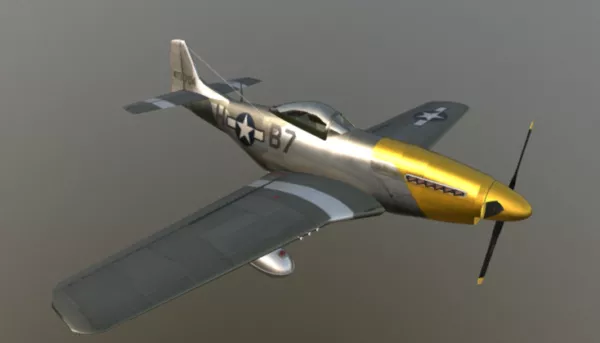 Old Prop Airplane 3d model