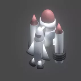 Sci-fi Gaming Spacecraft 3d model