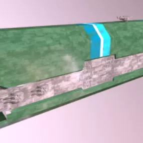 Sci-fi Spaceship Gaming Concept 3d model