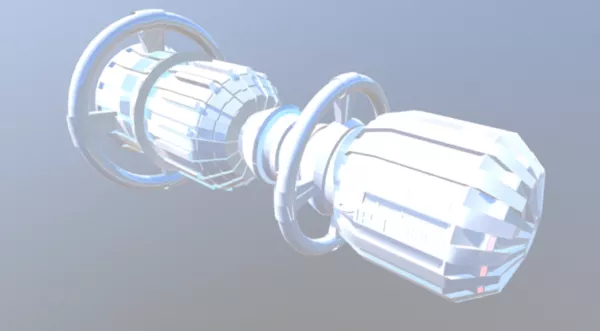 Romulan Futuristic Spaceship 3d model