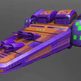 Gaming Sci-fi Spaceship Design 3d model