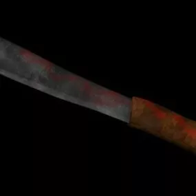 Old Machete Weapon 3d model