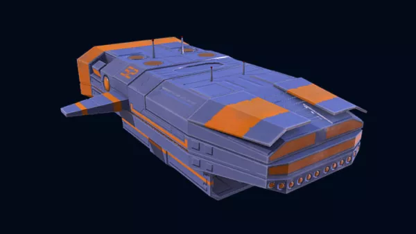 Romulan Futuristic Spaceship 3d model