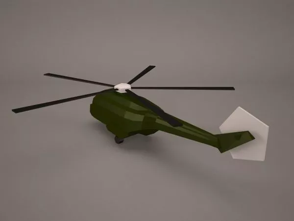 Small Propeller Airplane 3d model
