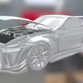 Lowpoly Car Nissan 370z 3d model