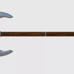 Old Weapon Battle Axe 3d model