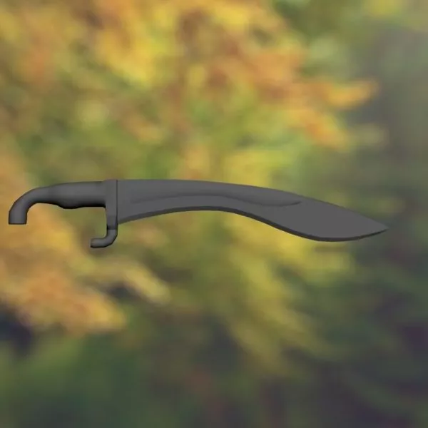 Battle Knife Gaming Design 3d model Battle Knife Gaming Design 3d model