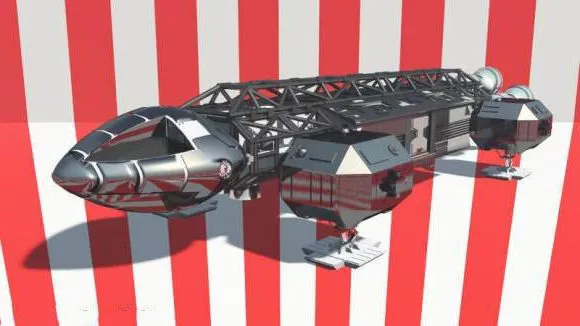 Scifi Space Station 3d model