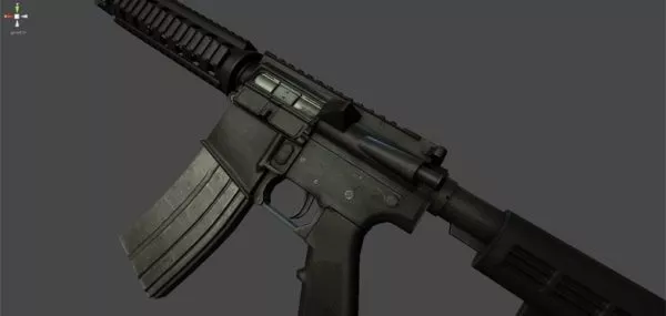 Sniper Rifle Gun With Camo 3d model