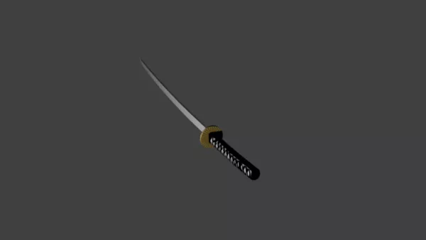 Crescent Sword Game Concept 3d model