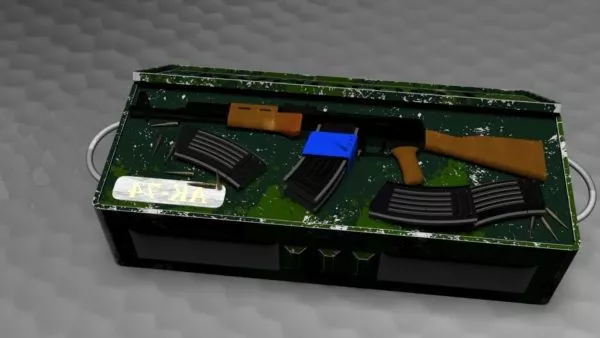 Ak74 Gun 3d model Ak74 Gun 3d model