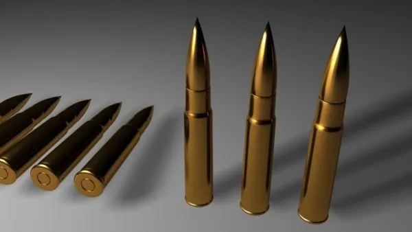 Rectangular Bullet 3d model
