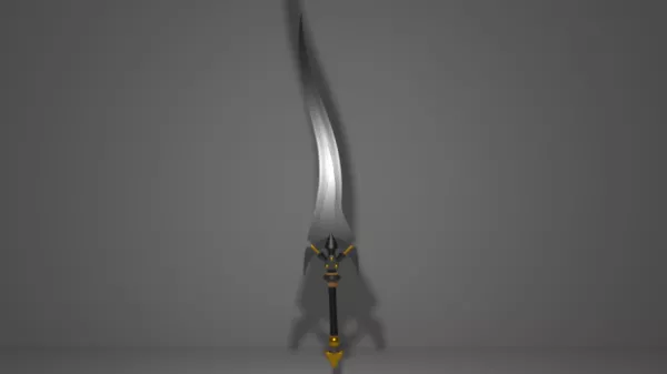 Medieval Claymore Sword 3d model
