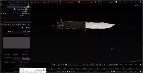 Military Knife Basic Design 3d model Military Knife Basic Design 3d model